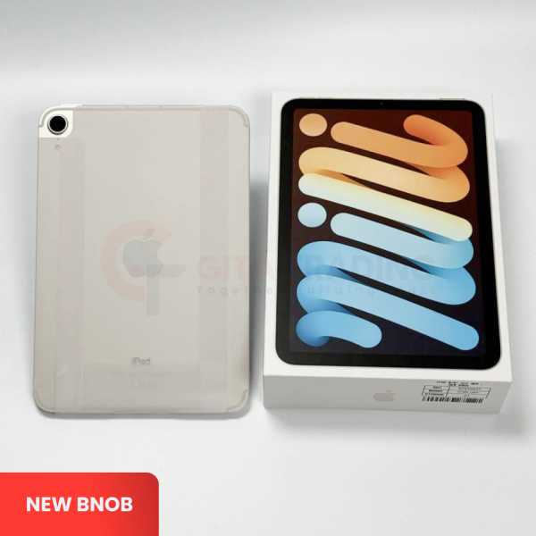 APPLE iPad Mini 2021 (6th Generation) - Wi-Fi & Cellular | ROM: 64GB | S&N: WWW66L7D4P | Starlight | NEW BNOB