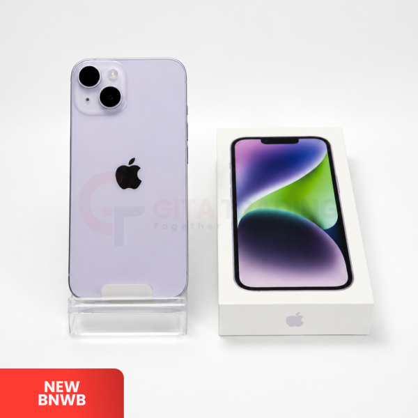 APPLE iPhone 14 5G Purple - Sim Free | ROM: 256GB | Battery health: 100% | IMEI: 358811493607012 | NEW BNWB