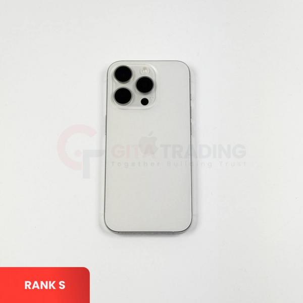 APPLE iPhone 15 Pro 5G White Titanium - Sim Free | ROM: 128GB | Battery health 88% |  IMEI: 350739822802020 | RANK S