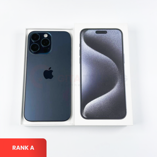 APPLE iPhone 15 Pro Max 5G Blue Titanium - Sim Free | ROM: 256GB | Battery Health 81% | IMEI: 359779349376091 | RANK A