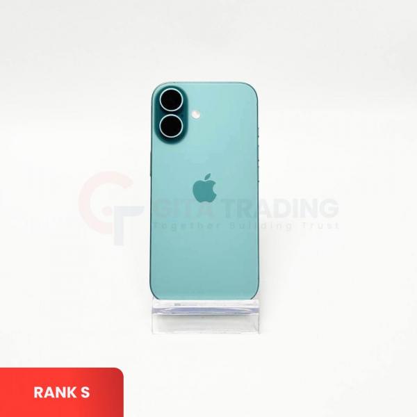 APPLE iPhone 16 5G Teal - Sim Free | ROM: 256GB | Battery Health 100% | IMEI: 354382460214095 | RANK S