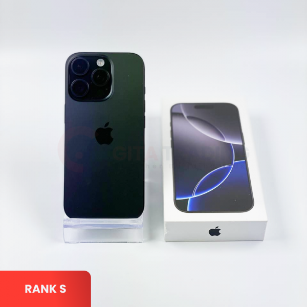 APPLE iPhone 16 Pro 5G Black Titanium - Sim Free | ROM: 128GB | Battery health 94% | IMEI: 351385195739636 | RANK S