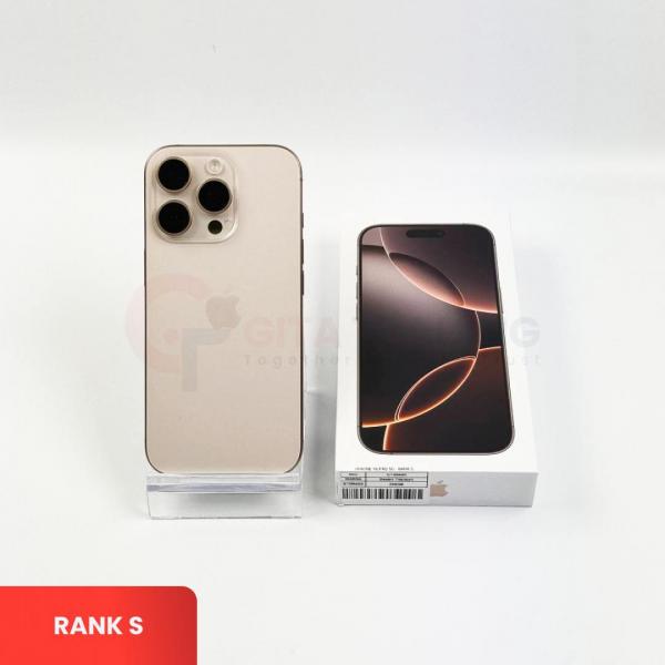 APPLE iPhone 16 PRO 5G Desert Titanium - Sim Free | ROM: 256GB | Battery health 90% | IMEI: 352113447315958 | RANK S