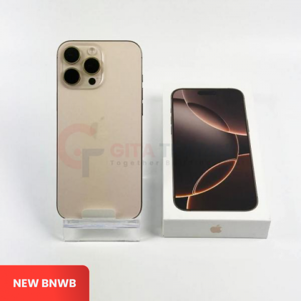 APPLE iPhone 16 Pro Max 5G Desert Titanium - Sim Free | ROM: 256GB | Battery health 100% | IMEI: 359737304599453 | NEW BNWB