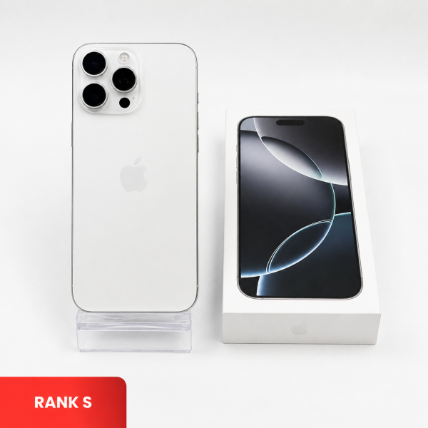 APPLE iPhone 16 Pro Max 5G White Titanium - Sim Free | ROM: 512GB |  Battery Health: 92% | IMEI: 354461424996870 | RANK S