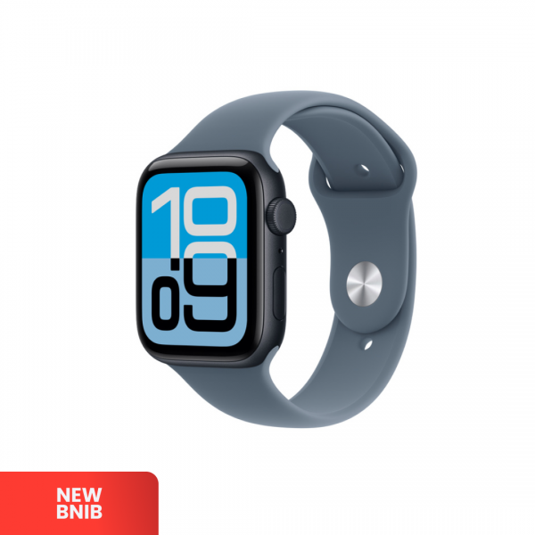 APPLE WATCH SE (Gen 3) 44mm - GPS CELLULAR | Midnight Aluminium with Anchor Blue Sport Band M/L | IMEI: 357550244702182 | NEW BNIB